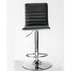 Alphason Furniture Colby Black Faux Leather Bar Stool
