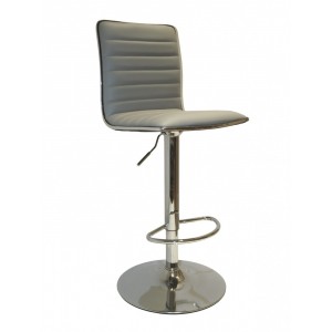 Alphason Furniture Colby Grey Faux Leather Bar Stool