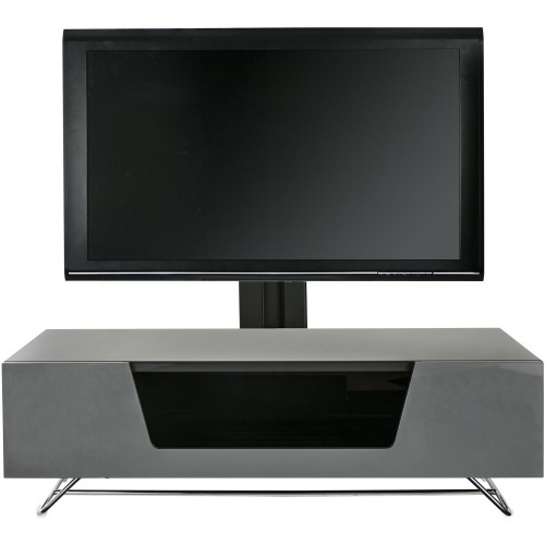 Alphason Furniture Chromium Grey Cantilever TV Stand with Bracket