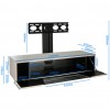 Alphason Furniture Chromium Ivory TV Cabinet with Bracket