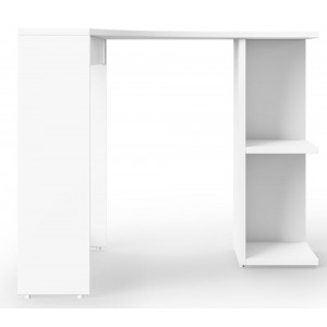 Alphason Office Furniture Chesil White Corner Desk