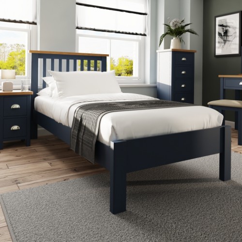 Wittenham Painted Furniture Blue Single 3ft Bed