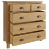 Colchester Rustic Oak Furniture 2 Over 3 Drawer Chest
