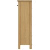 Buxton Rustic Oak Furniture 1 Drawer 3 Basket Cabinet