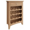 Exeter Light Oak Furniture Wine Cabinet