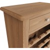Exeter Light Oak Furniture Wine Cabinet