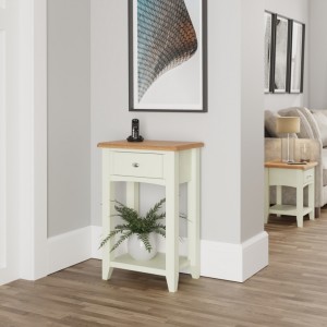 Galaxy White Painted Furniture Telephone Table with Drawer