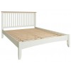 Galaxy White Painted Furniture 5ft Low End King Size Bed