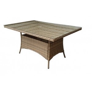 Signature Weave Garden Furniture Darcey 8 Seater Rectangular Dining Table
