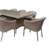 Signature Weave Garden Furniture Darcey 6 Seater Rectangular Dining Table