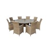 Signature Weave Garden Furniture Darcey 180cm 8 Seater Dining Table