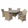 Signature Weave Garden Furniture Darcey 135cm 6 Seater Dining Table