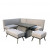 Signature Weave Garden Furniture Kimmie Corner Sofa With Gas Lift Table