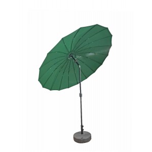 Signature Weave Garden Furniture 2.7m Shanghai Parasol with Green Canopy