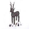 Rattan Christmas 80cm Brown Reindeer Figure with 80 LEDs