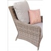 Signature Weave Garden Furniture Alexandra 2 Seater Sofa Set With Blue Cushions