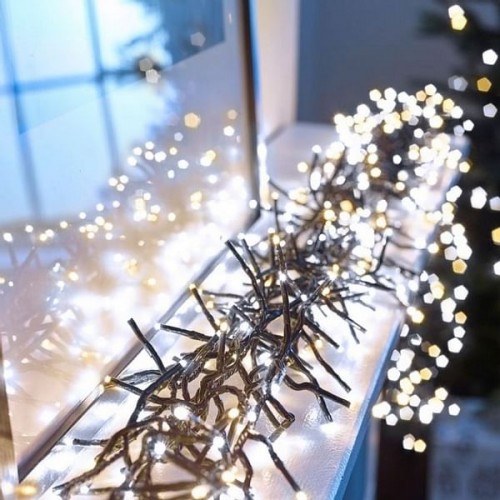 Nova Garden TWW 480 Cool & Warm White Mix LED Cluster Christmas Lights