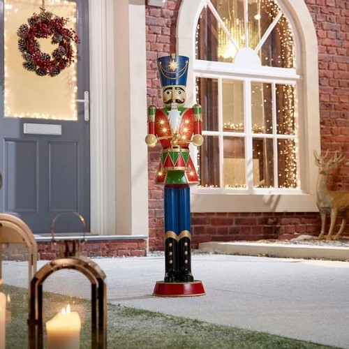 Norbert Red 3ft Christmas Nutcracker with Drum