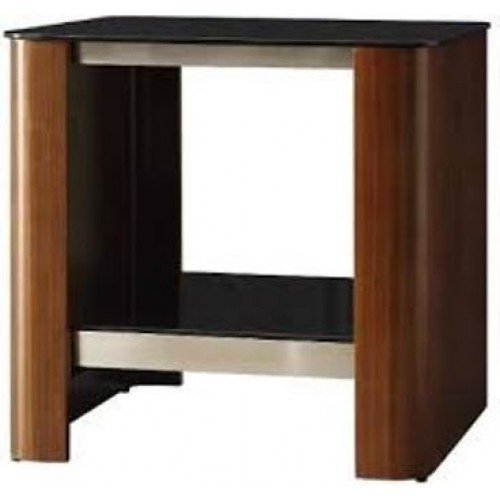 Jual Melbourne Walnut Furniture Lamp Table with Tempered Glass