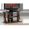 Jual Florence Walnut Furniture 1100 TV Stand With Tempered Glass