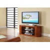 Jual Florence Furniture Walnut TV Cabinet with Black Glass