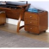 Jual Helsinki Walnut Furniture 3 Drawer Pedestal Bedside Cabinet