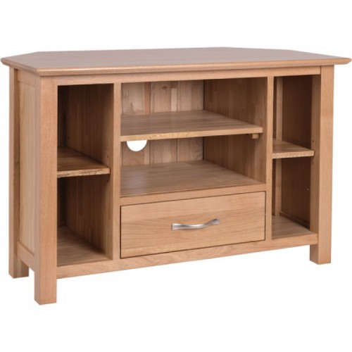 Devonshire New Oak Furniture Corner TV Unit