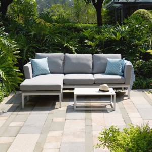Maze Lounge Outdoor Fabric Pulse Lead Chine Chaise Sofa Set 