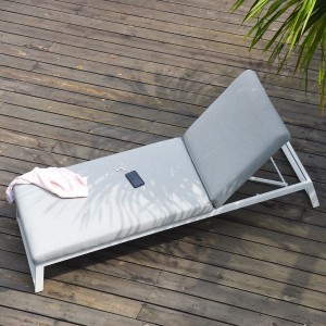 Maze Lounge Outdoor Fabric Allure Lead Chine Sunlounger  