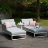 Maze Lounge Outdoor Fabric Unity Lead Chine Sunlounger  