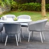 Maze Lounge Outdoor Fabric Ambition Lead Chine 8 Seat Oval Dining Set  