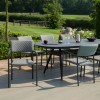 Maze Lounge Outdoor Fabric Bliss Flanelle 8 Seat Oval Dining Set 