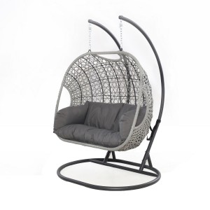 Maze Rattan Garden Furniture Ascot Double Hanging Chair 