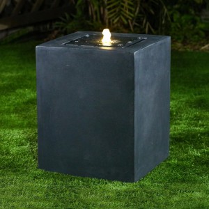 Nova Garden Furniture Rei Dark Grey Water Feature with 1 LED Light