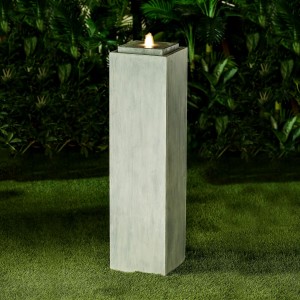 Nova Garden Furniture Shiloh Large Light Grey Water Feature with 1 LED Light