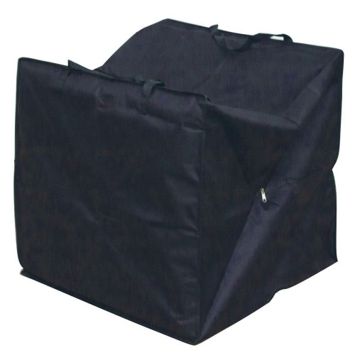 Royalcraft Garden Heavy Duty Polyester Medium Cushion Storage Bag Cover in Black