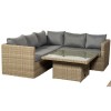 Royalcraft Garden Furniture Wentworth Rattan Corner Sofa Set & Adjustable Table
