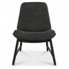 Vintage Weathered Oak Dark Grey Fabric Casual Chair