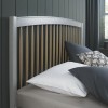 Whitby Scandi Oak Furniture Double Grey 135cm Low End Footend Bedstead