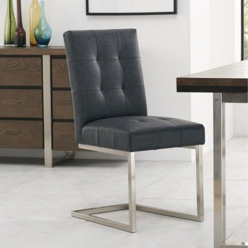 Bentley Designs Tivoli Dark Oak Furniture Uph Cantilever Chair Pair