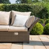 Maze Rattan Garden Furniture Tuscany Henley Corner Sofa with Reclining Arms & Rising Table