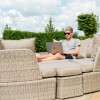 Maze Rattan Garden Furniture Cotswolds Daybed  