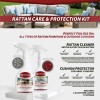 Maze Rattan - Rattan Garden Furniture Cleaning & Protector Kit For Outdoor Rattan