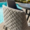 Maze Lounge Outdoor Fabric Regal 4 Seat Round Bar Set in Flanelle  
