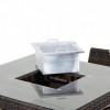 Maze Rattan Garden Furniture 4 Seat Square Bar Set with Ice Bucket Brown  
