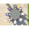 Maze Rattan Garden Winchester Round Table with 8 Venice Chairs & Ice Bucket