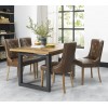 Bentley Designs Indus Oak Furniture 4-6 Extension Dining Table