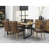 Bentley Designs Indus Oak Furniture 6-8 Extension Dining Table