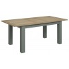 Bentley Designs Oakham Grey Painted & Oak 4-6 Extension Dining Table