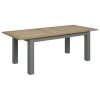 Bentley Designs Oakham Grey Painted & Oak 6-8 Extension Dining Table